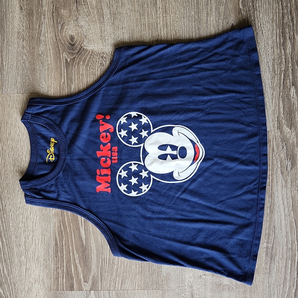 Mickey Mouse USA Blue Tank Top Size XS
